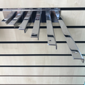 Wooden Shelf Brackets (Pair) For Slatwall Shop Fittings Heavy Duty In Chrome