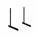8FT BLACK MESH WITH L-LEG OR T-LEG