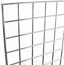 5FT CHROME MESH PANEL WITH L-LEG OR T-LEG