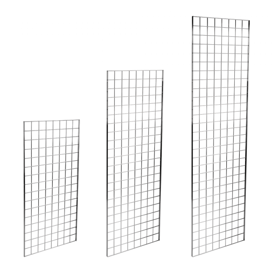 5FT CHROME MESH PANEL WITH L-LEG OR T-LEG