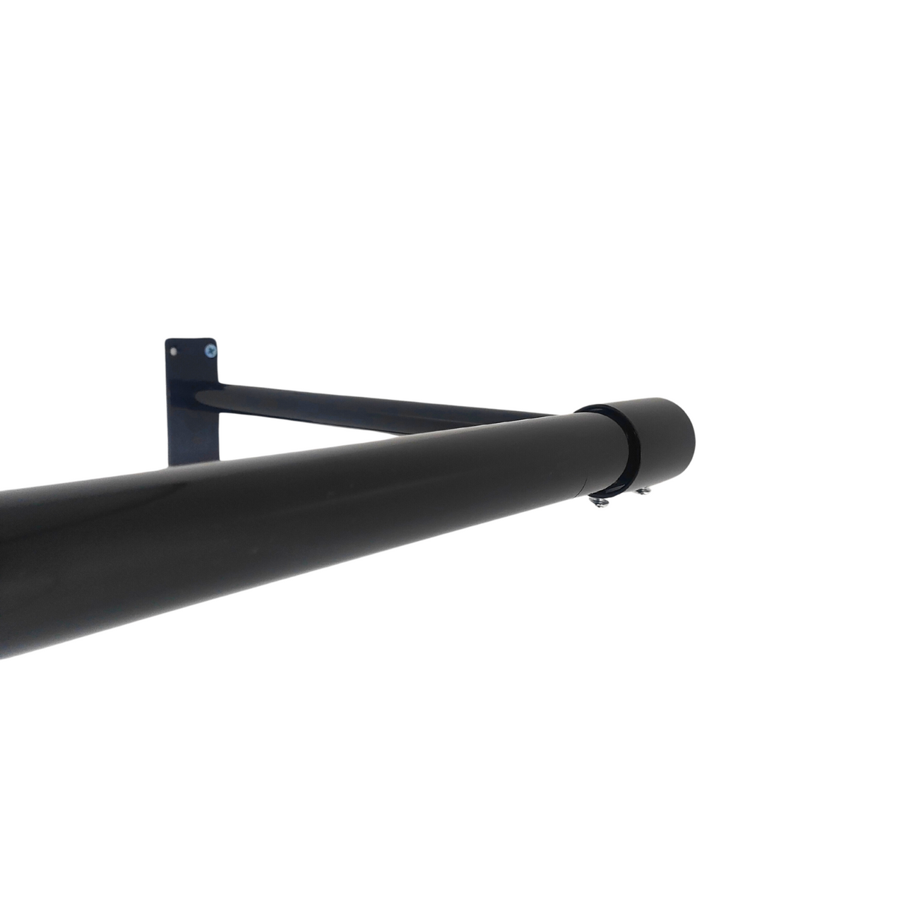 Black Steel Hanging Rail – Durable, Stylish, and Ideal for Home or Retail Spaces