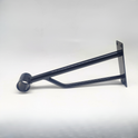 Black Steel Hanging Rail – Durable, Stylish, and Ideal for Home or Retail Spaces