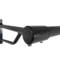 Black Steel Hanging Rail – Durable, Stylish, and Ideal for Home or Retail Spaces