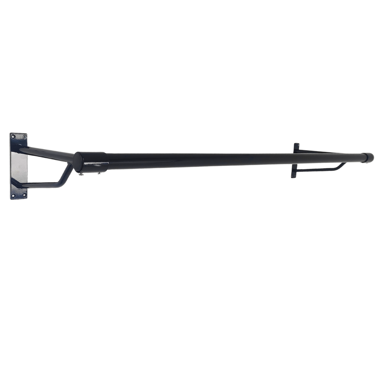Black Steel Hanging Rail – Durable, Stylish, and Ideal for Home or Retail Spaces