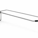 8 Inch Heavy Duty Chrome Single Prong Pegboard Hook with Overhead Arm for Price Holder