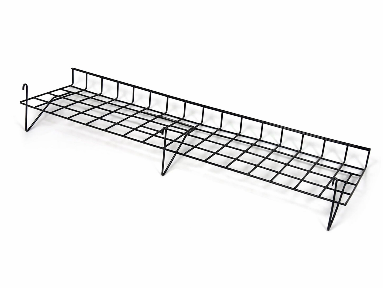 5ft H-Shape Grid Mesh Gondola Display Stand with Wheels – Double-Sided Retail Gridwall Merchandiser with Shelves