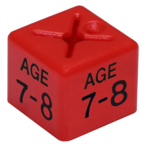 50x Children/kids Clothes Age Size Cubes From "Age 1-2" To "Age 13-14" And Month