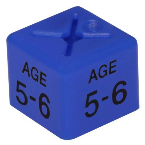 50x Children/kids Clothes Age Size Cubes From "Age 1-2" To "Age 13-14" And Month
