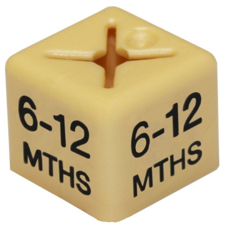 50x Children/kids Clothes Age Size Cubes From "Age 1-2" To "Age 13-14" And Month