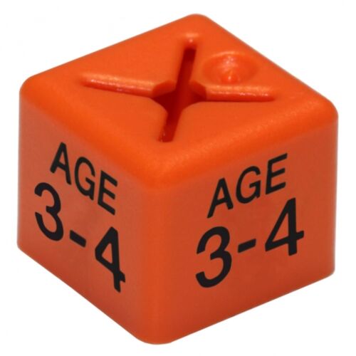 50x Children/kids Clothes Age Size Cubes From "Age 1-2" To "Age 13-14" And Month