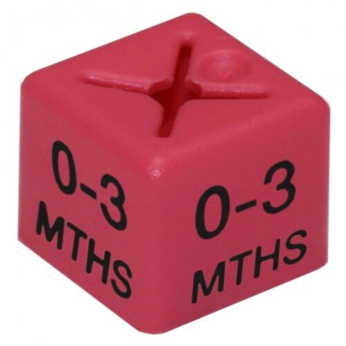 50x Children/kids Clothes Age Size Cubes From "Age 1-2" To "Age 13-14" And Month