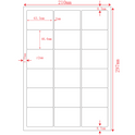 Multi-Purpose A4 White Self-Adhesive Labels - 18 Label Per sheet