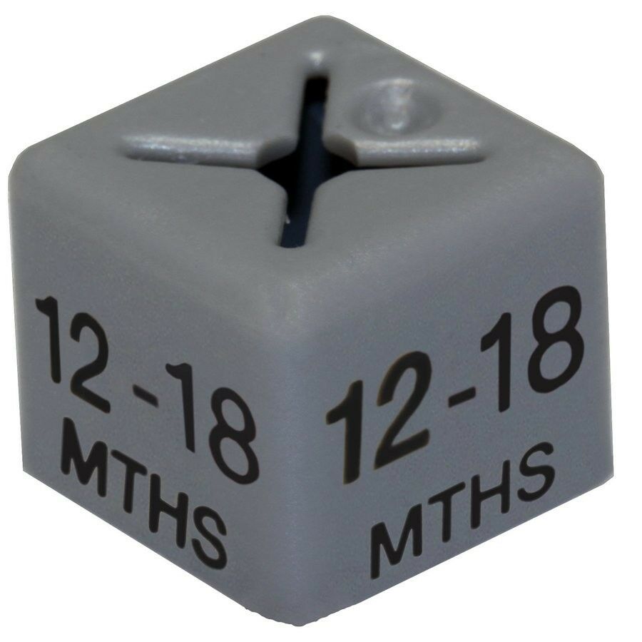 50x Children/kids Clothes Age Size Cubes From "Age 1-2" To "Age 13-14" And Month