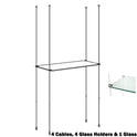New Toughened Glass Cable Wire Shelves / Shelf Shopfittings / Retail Display - 1