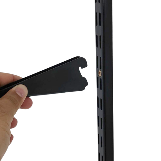 Black Twin Slot Bracket