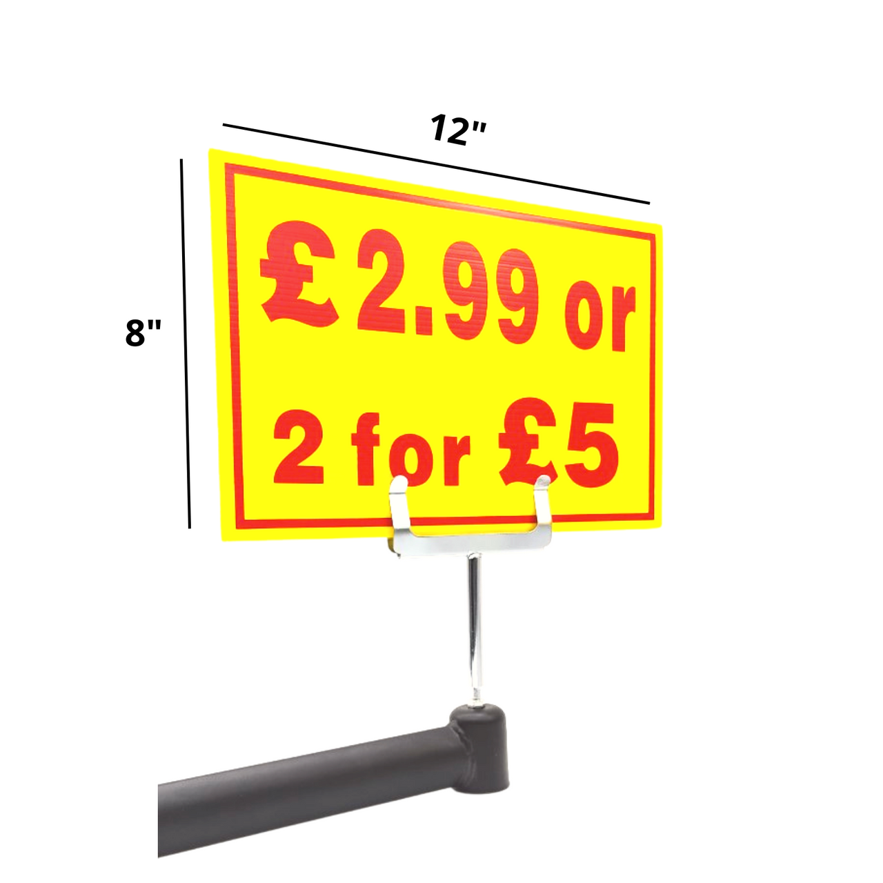 Yellow & Red Sale Sign - £2.99 or 2 for £5