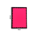 Dayglo Cards - Pink Coloured Pack with Black Border