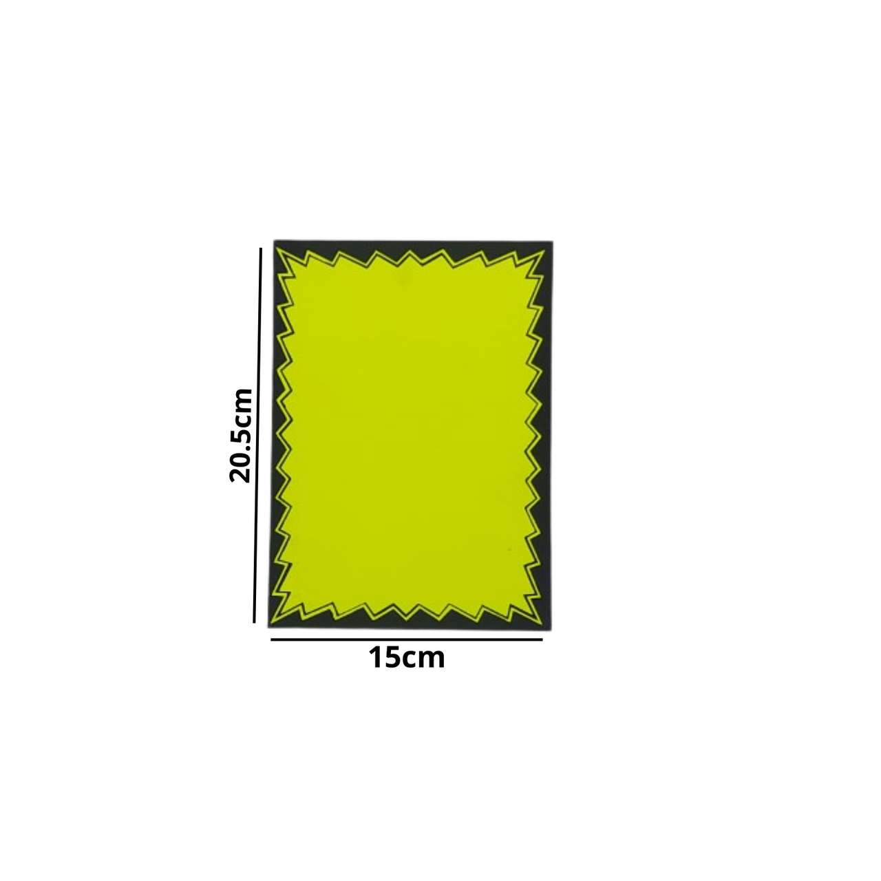 Dayglo Cards - Multi Coloured Pack with Black Border