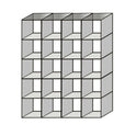 New Toughen Glass Cube Display Set Counter Top Or Free Standing Displays Size 20