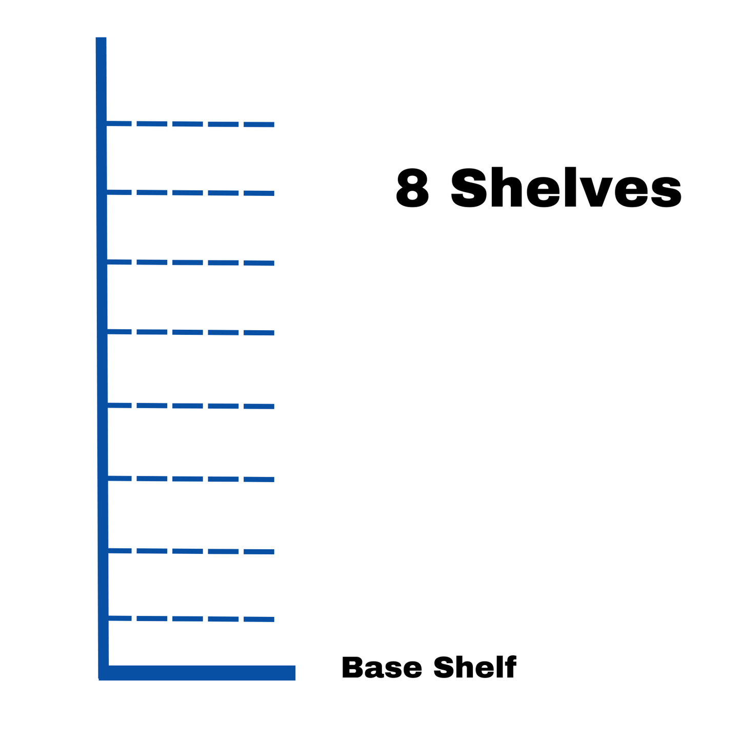 Retail Wall Shelving - H240cm x W125cm