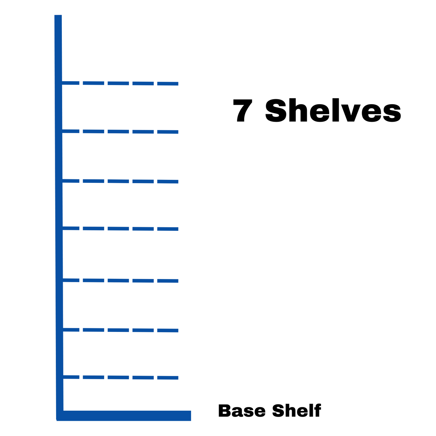 Retail Wall Shelving - H240cm x W125cm