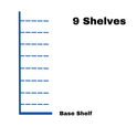 Retail Wall Shelving - H260cm x W80cm