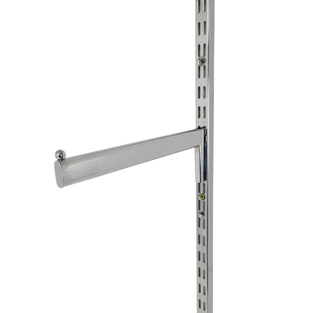 Chrome Straight Arm For Twin Slot Uprights For Retail Display Shopfittings