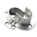 2 Pack Heavy-Duty Stainless Closet Rod Holders, U-Shaped with Screws, Easy Install