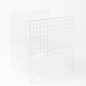 White Dump Bin Basket Retail Merchandising Display Storage Bin