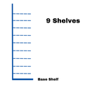 Retail Wall Shelving - H260cm x W125cm