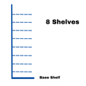 Retail Wall Shelving - H260cm x W125cm