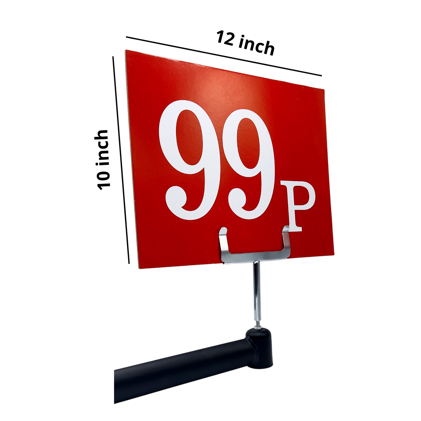 Red Display Cards Signs For Retail Shop Market Stall Rail Red Display Cards Signs - POS Sale