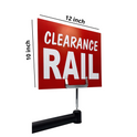 Red Display Cards Signs For Retail Shop Market Stall Rail Red Display Cards Signs - POS Sale