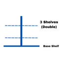 Retail Gondola Shelving Unit - H160cm X W80cm