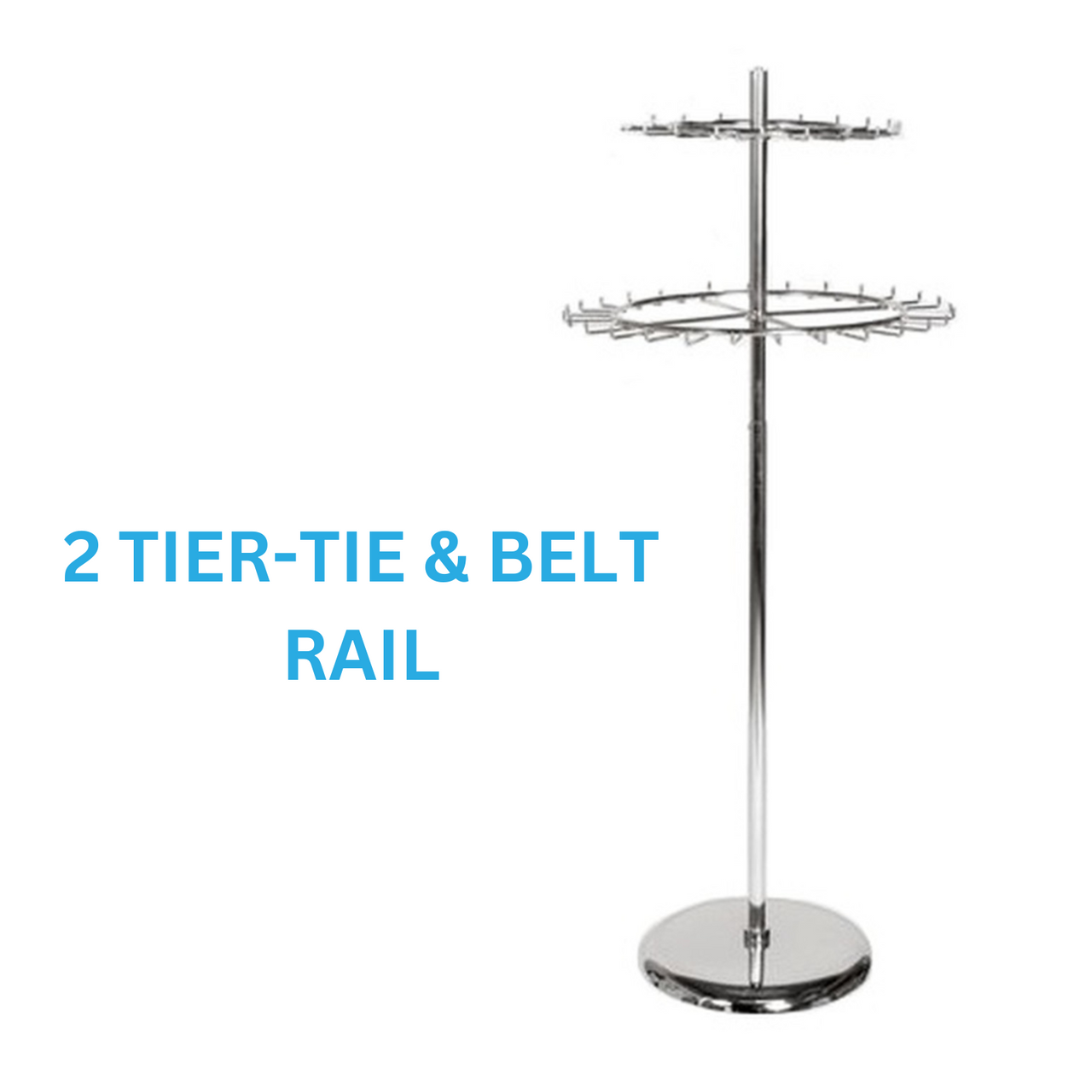 Heavy Duty Fashion Rails 4 / 2 Way, Spiral, Circular Rail, 1 Or 2 Tier Hat Stand