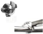 2 Way Tube Clamp Diameter New Clothes Garment Rail Walk In Wardrobe Chrome Tubing Hanging Rail System