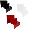 Three-Tier Coloured Acrylic Retail Display Stand