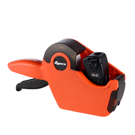 LYNX Lynxlite 2112 One-Line Price Gun with 6 Numeric Bands (Orange Body)