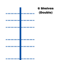 Retail Gondola Shelving Unit - H180cm X W80cm