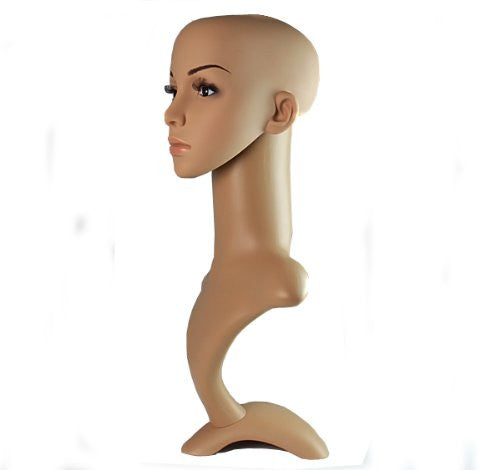 Top Quality Tall Female Mannequin/dummy Head For Hats, Wigs, Scarfs