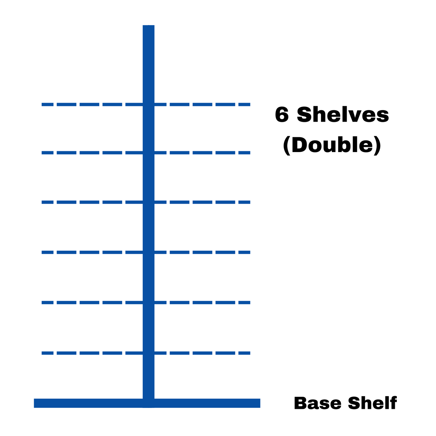 Retail Gondola Shelving Unit - H180cm X W100cm