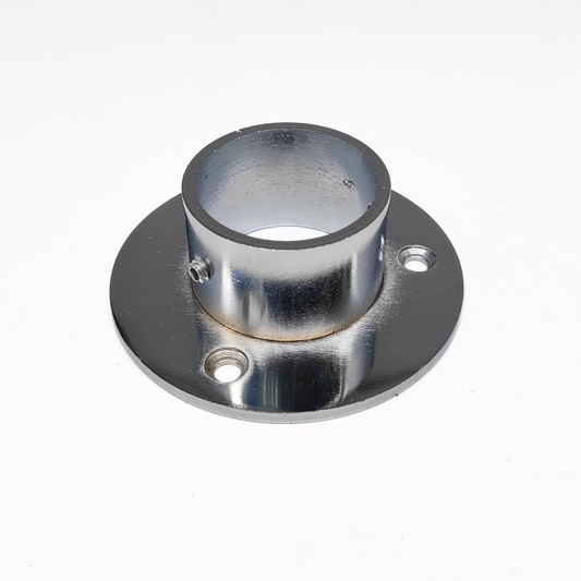 Premium Wall Floor Flange Diameter New Clothes Garment Rail Walk In Wardrobe Chrome Tubing Hanging Rail System
