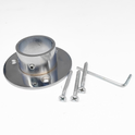 Premium Wall Floor Flange Diameter New Clothes Garment Rail Walk In Wardrobe Chrome Tubing Hanging Rail System