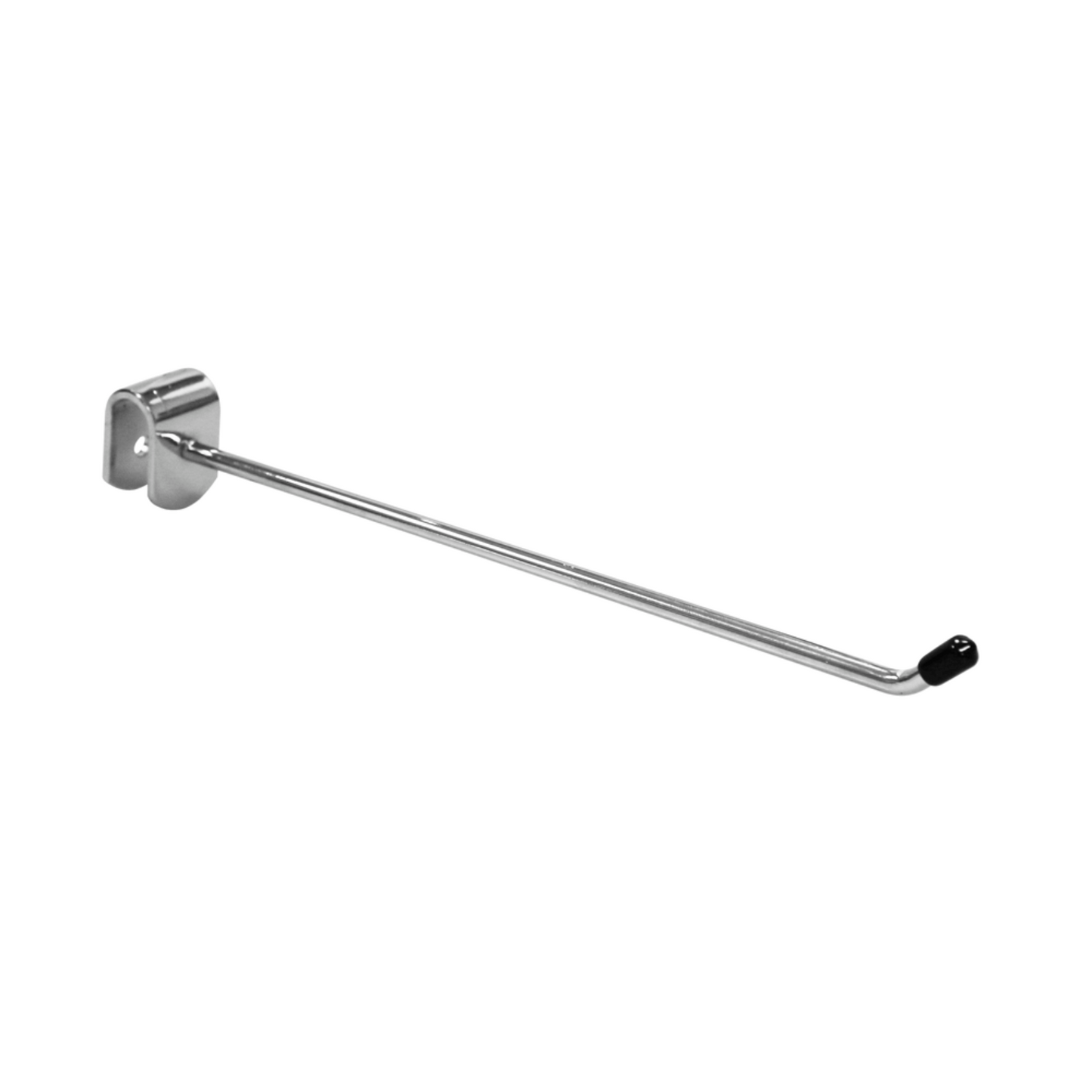 CHROME STRAIGHT ARM HOOKS FOR BACK BAR PRONG OVAL FOR RETAIL DISPLAY