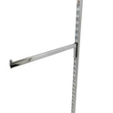 Chrome Straight Arm For Twin Slot Uprights For Retail Display Shopfittings