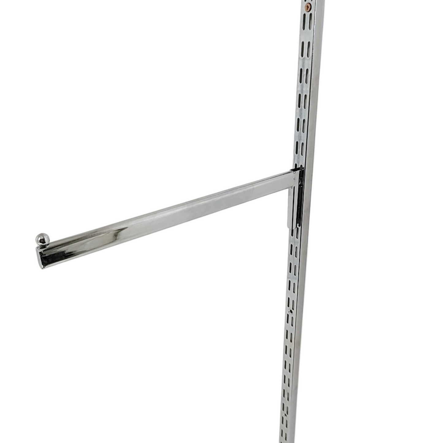 Chrome Straight Arm For Twin Slot Uprights For Retail Display Shopfittings