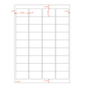 Multi-Purpose A4 White Self-Adhesive Labels - 36 Label Per sheet