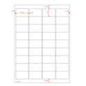 Multi-Purpose A4 White Self-Adhesive Labels 36 Label