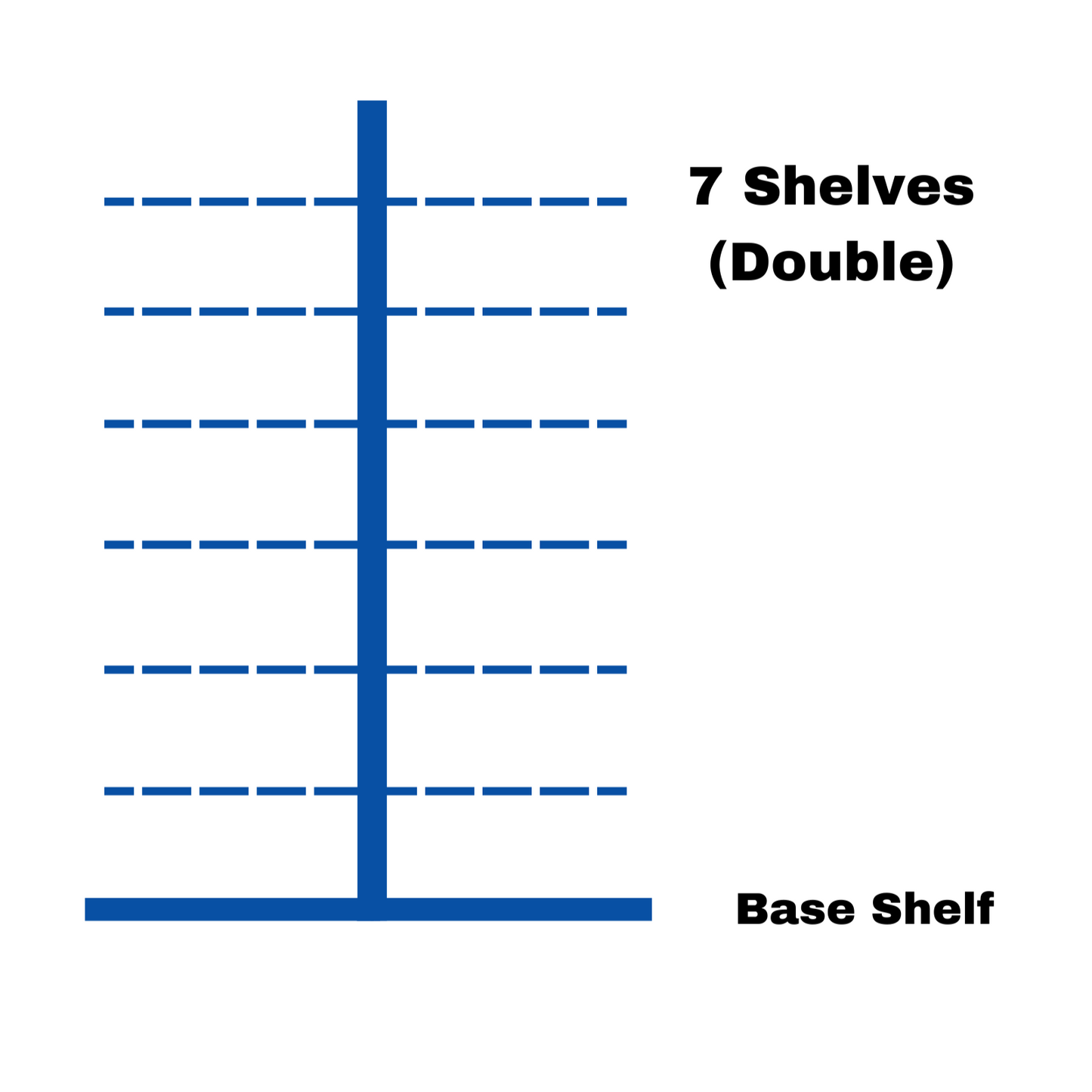Retail Gondola Shelving Unit - H240cm X W100cm