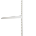 White Twin Slot Bracket